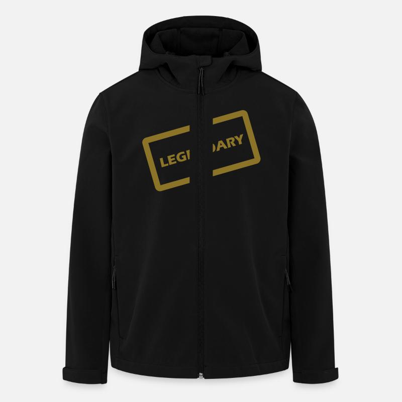 legendary - Recycelte Männer Softshell-Jacke von Stanley/Stella - Schwarz