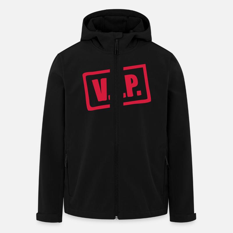 vip_stempel_r1 - Recycelte Männer Softshell-Jacke von Stanley/Stella - Schwarz