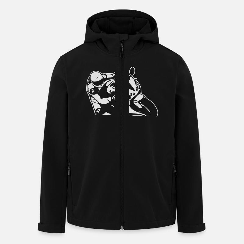 1000RR - Recycelte Männer Softshell-Jacke von Stanley/Stella - Schwarz