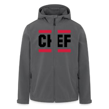 chef - Veste softshell homme en polyester recyclé Stanley/Stella - noir - Devant - AI Model Male 185 light (185cm)