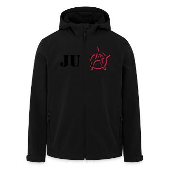 Anarchy Jura - Veste softshell homme en polyester recyclé Stanley/Stella - noir - Devant - AI Model Male 185 light (185cm)