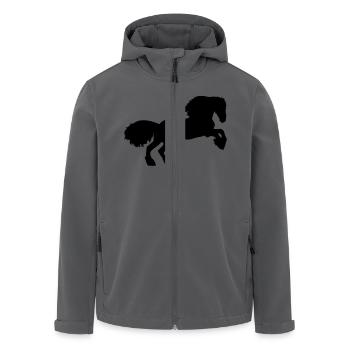 Friese - Recycelte Männer Softshell-Jacke von Stanley/Stella - Schwarz - Vorne - AI Model Male 185 light (185cm)