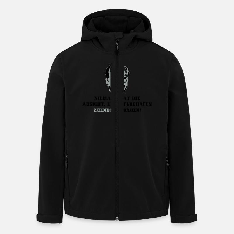 Flughafen Berlin - Recycelte Männer Softshell-Jacke von Stanley/Stella - Schwarz