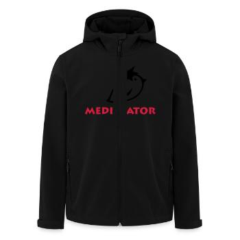 TWEETLERCOOLS - MEDIATOR - Recycelte Männer Softshell-Jacke von Stanley/Stella - Schwarz - Vorne - AI Model Male 185 light (185cm)
