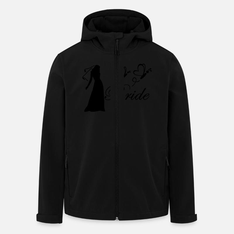 bride mariée - Veste softshell homme en polyester recyclé Stanley/Stella - noir