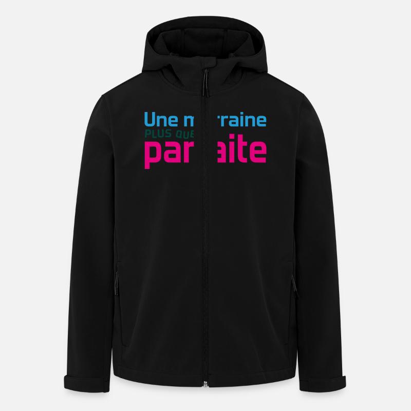 Marraine plus que parfaite - Veste softshell homme en polyester recyclé Stanley/Stella - noir