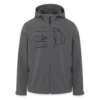 Tuning - Recycelte Männer Softshell-Jacke von Stanley/Stella - Schwarz - Vorne - AI Model Male 185 light (185cm)