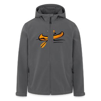 Kanu-Duck 2 - Recycelte Männer Softshell-Jacke von Stanley/Stella - Schwarz - Vorne - AI Model Male 185 light (185cm)