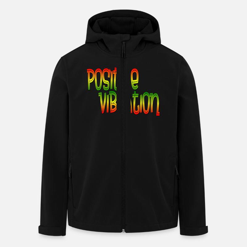 Positive Vibration - Recycelte Männer Softshell-Jacke von Stanley/Stella - Schwarz