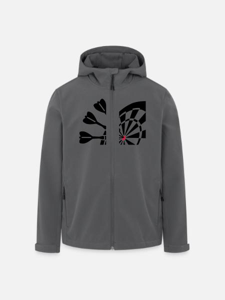 Darts - Veste softshell homme en polyester recyclé Stanley/Stella - noir
