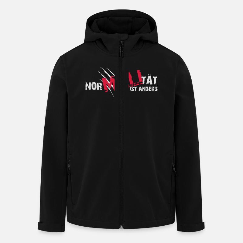 Nor-MALI-tät is anders - Recycelte Männer Softshell-Jacke von Stanley/Stella - Schwarz