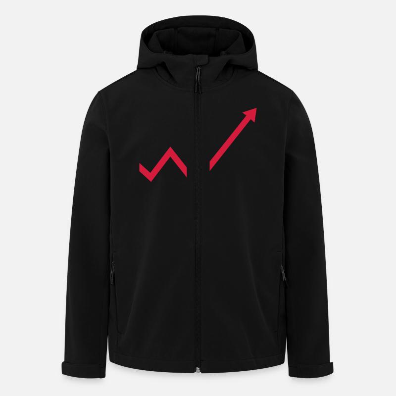 wachstum - Recycelte Männer Softshell-Jacke von Stanley/Stella - Schwarz