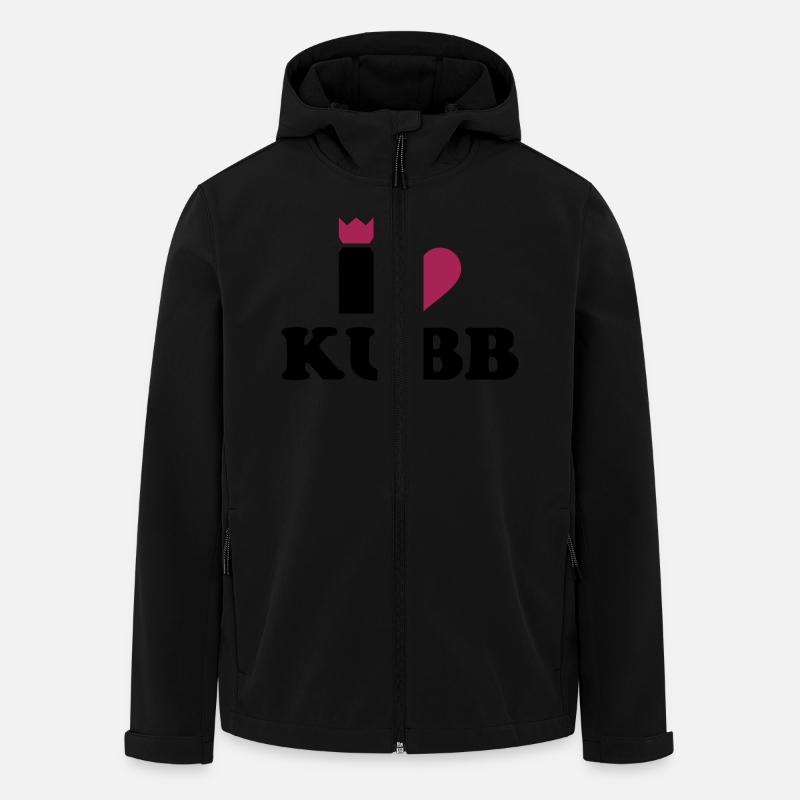 Kubb - Recycelte Männer Softshell-Jacke von Stanley/Stella - Schwarz
