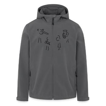 blechbläser-ensemble - Recycelte Männer Softshell-Jacke von Stanley/Stella - Schwarz - Vorne - AI Model Male 185 light (185cm)