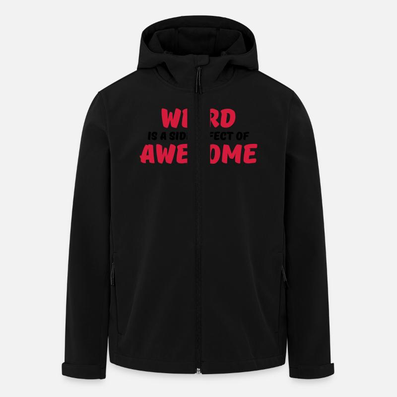 Weird is a side effect of awesome - Men’s Recycled Softshell Jacket by Stanley/Stella - black