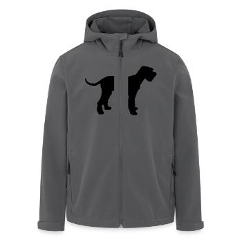 Riesenschnauzer - Recycelte Männer Softshell-Jacke von Stanley/Stella - Schwarz - Vorne - AI Model Male 185 light (185cm)
