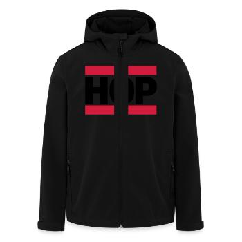 hip hop - Recycelte Männer Softshell-Jacke von Stanley/Stella - Schwarz - Vorne - AI Model Male 185 light (185cm)