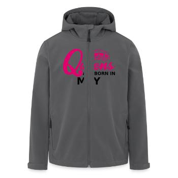 queens are born in may - Veste softshell homme en polyester recyclé Stanley/Stella - noir - Devant - AI Model Male 185 light (185cm)