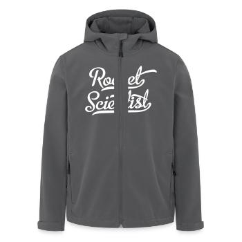 Rocket Science - Men’s Recycled Softshell Jacket by Stanley/Stella - black - Front - AI Model Male 185 light (185cm)