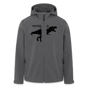 Mamasaurus Mutter Dino T-Rex Mom Dinosaurier Mama - Recycelte Männer Softshell-Jacke von Stanley/Stella - Schwarz - Vorne - AI Model Male 185 light (185cm)