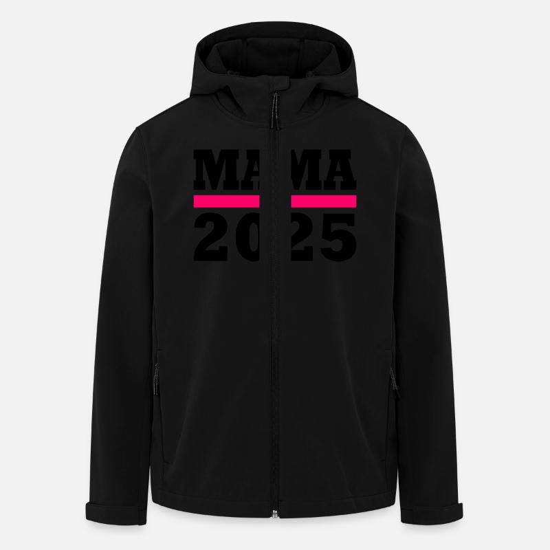 Mama 2025 - Recycelte Männer Softshell-Jacke von Stanley/Stella - Schwarz