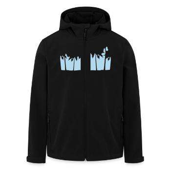 Palmen Insel Bäume Strand Urlaub Meer Reise Ferien - Recycelte Männer Softshell-Jacke von Stanley/Stella - Schwarz - Vorne - AI Model Male 185 light (185cm)