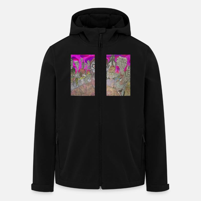 Dead Cities chapter 2 - Men’s Recycled Softshell Jacket by Stanley/Stella - black