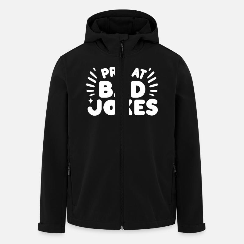 Pro at Bad Jokes - Men’s Recycled Softshell Jacket by Stanley/Stella - black