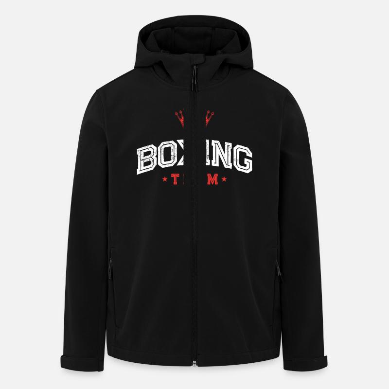 Boxing Team - Recycelte Männer Softshell-Jacke von Stanley/Stella - Schwarz