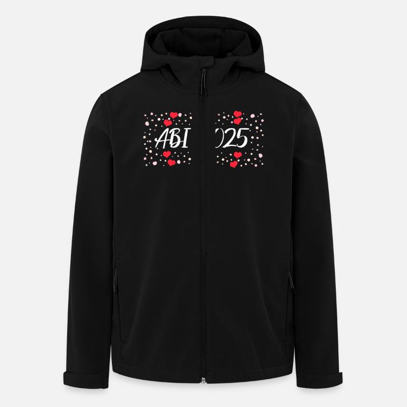 ABI 2025 Feier-Design - Recycelte Männer Softshell-Jacke von Stanley/Stella - Schwarz