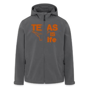 Texas ist Leben - Recycelte Männer Softshell-Jacke von Stanley/Stella - Schwarz - Vorne - AI Model Male 185 light (185cm)
