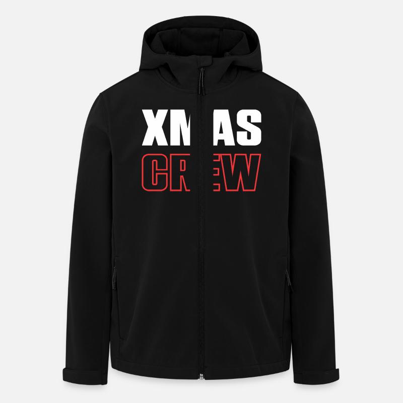 Équipage de Noël - Veste softshell homme en polyester recyclé Stanley/Stella - noir