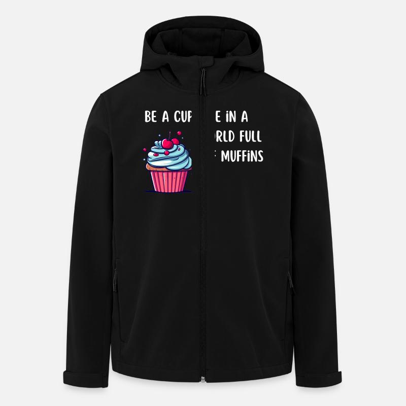 Be a Cupcake - Men’s Recycled Softshell Jacket by Stanley/Stella - black