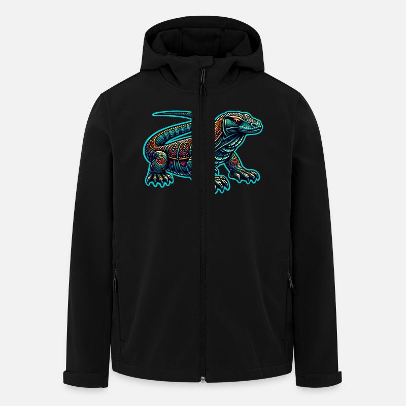 Komodo Dragon - Recycelte Männer Softshell-Jacke von Stanley/Stella - Schwarz