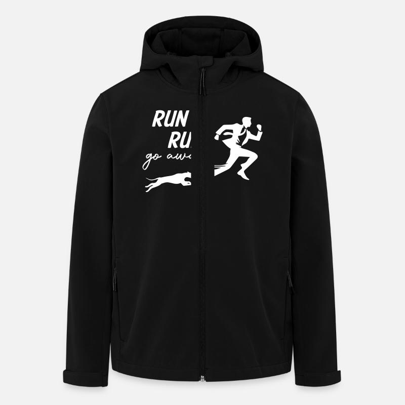 Run Away From Dog - Recycelte Männer Softshell-Jacke von Stanley/Stella - Schwarz