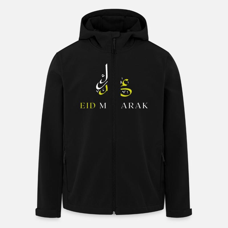 Islam Eid Mubarak - Recycelte Männer Softshell-Jacke von Stanley/Stella - Schwarz