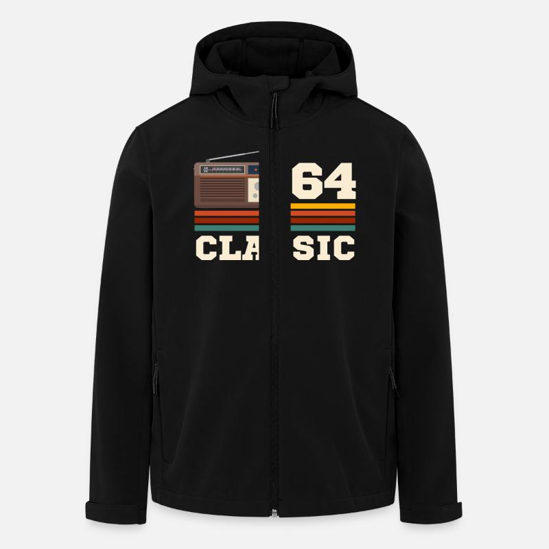 Anniversary 1964 retro classic - Men’s Recycled Softshell Jacket by Stanley/Stella - black