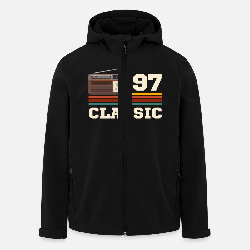 Anniversaire 1997 retro classic - Veste softshell homme en polyester recyclé Stanley/Stella - noir