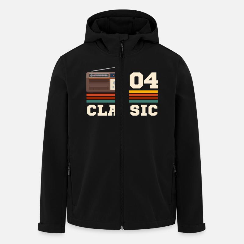 Anniversary 2004 retro classic - Men’s Recycled Softshell Jacket by Stanley/Stella - black