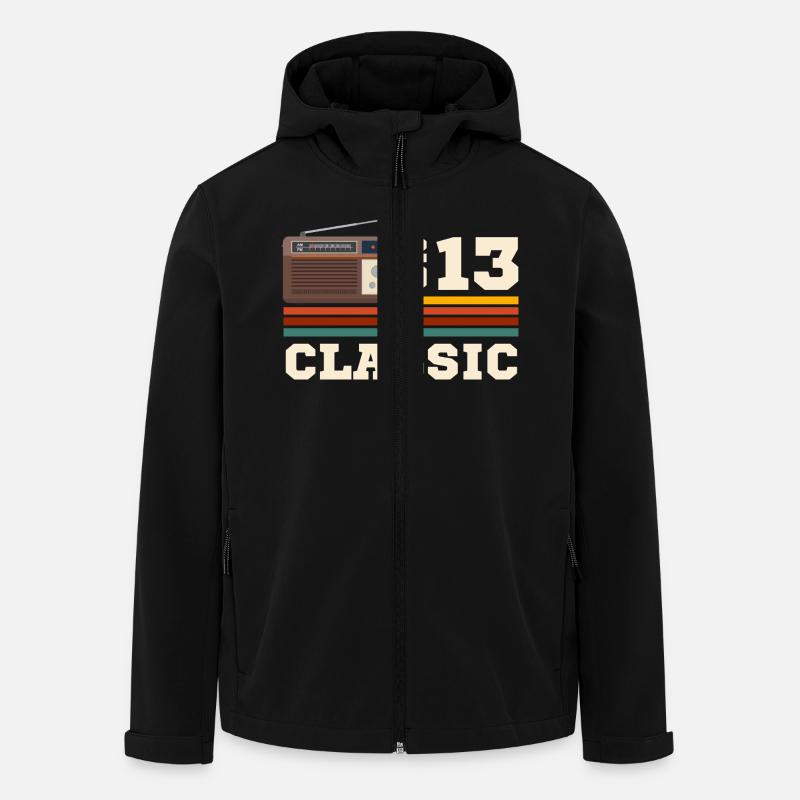 Anniversary 2013 retro classic - Men’s Recycled Softshell Jacket by Stanley/Stella - black