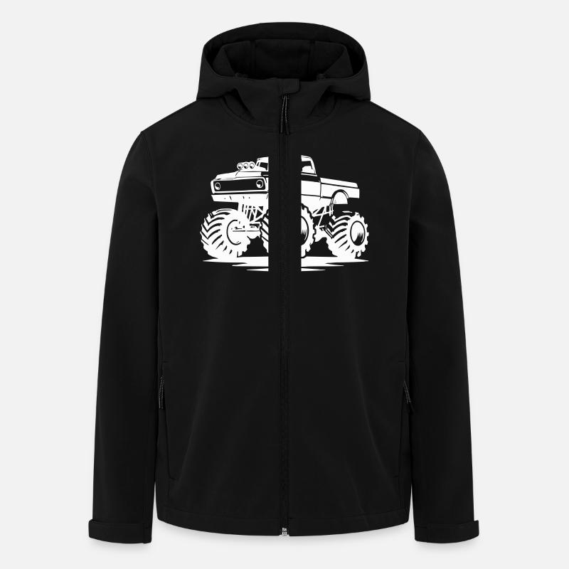 camion - Veste softshell homme en polyester recyclé Stanley/Stella - noir