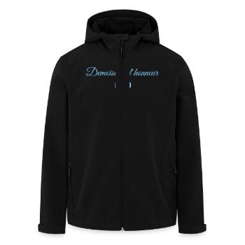 Blue Bow Bridesmaid - Men’s Recycled Softshell Jacket by Stanley/Stella - black - Front - AI Model Male 185 light (185cm)