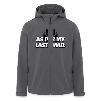 Selon mon dernier email - Veste softshell homme en polyester recyclé Stanley/Stella - noir - Devant - AI Model Male 185 light (185cm)