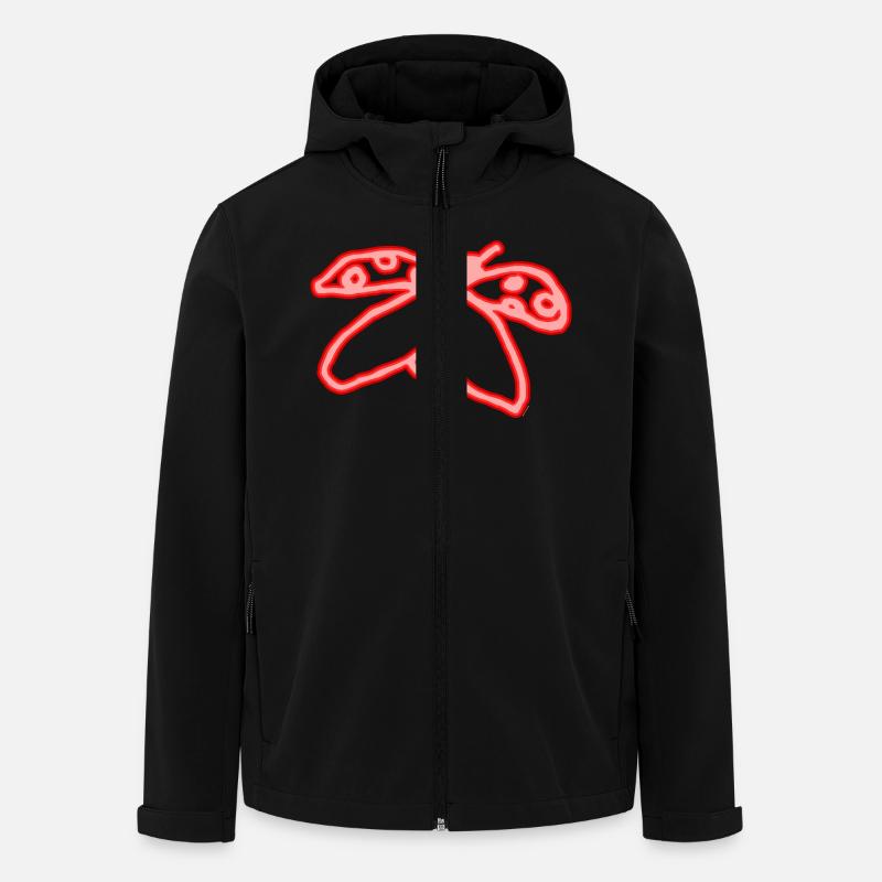 Neon Ladybug - Men’s Recycled Softshell Jacket by Stanley/Stella - black