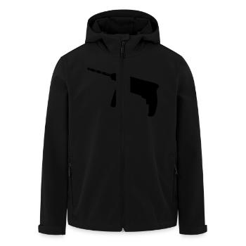 Bohrmaschine - Werkzeug - Recycelte Männer Softshell-Jacke von Stanley/Stella - Schwarz - Vorne - AI Model Male 185 light (185cm)