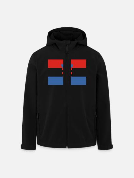 Kroatien - Recycelte Männer Softshell-Jacke von Stanley/Stella - Schwarz