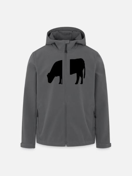 Cow - Men’s Recycled Softshell Jacket by Stanley/Stella - black
