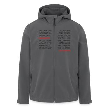 Far North New Zealand - Recycelte Männer Softshell-Jacke von Stanley/Stella - Schwarz - Vorne - AI Model Male 185 light (185cm)