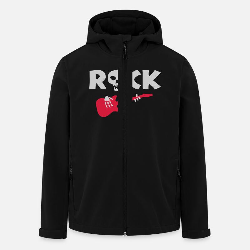 rock_skeleton - Veste softshell homme en polyester recyclé Stanley/Stella - noir