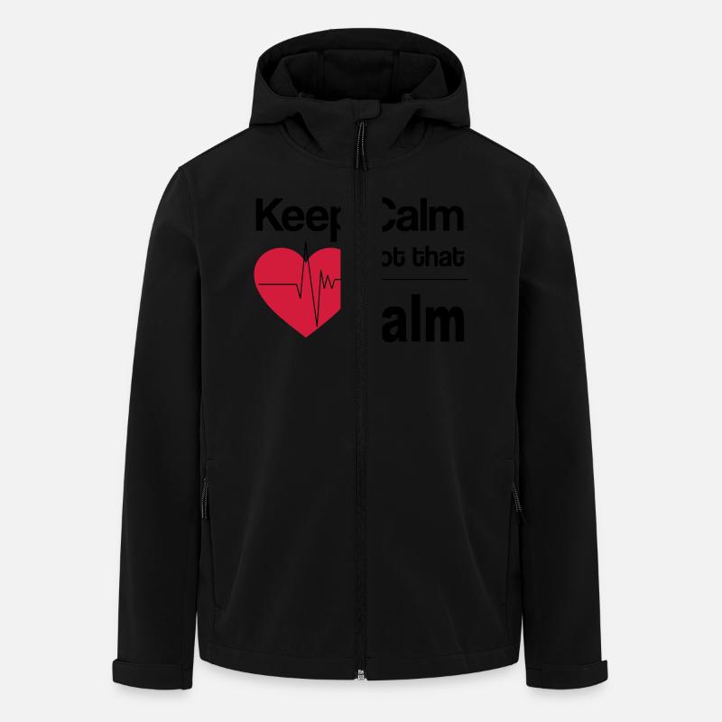 keep calm doc - Veste softshell homme en polyester recyclé Stanley/Stella - noir